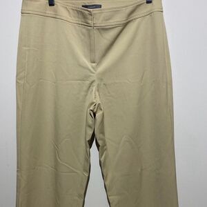 Liz Claiborne Women's Tan Audra Flat Front Straight Leg Dress Pants Size 10
